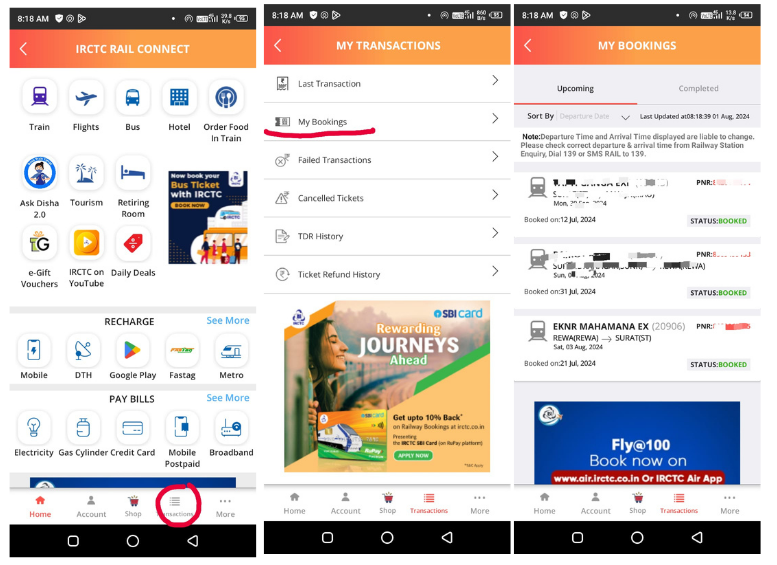 How to change boarding station in irctc