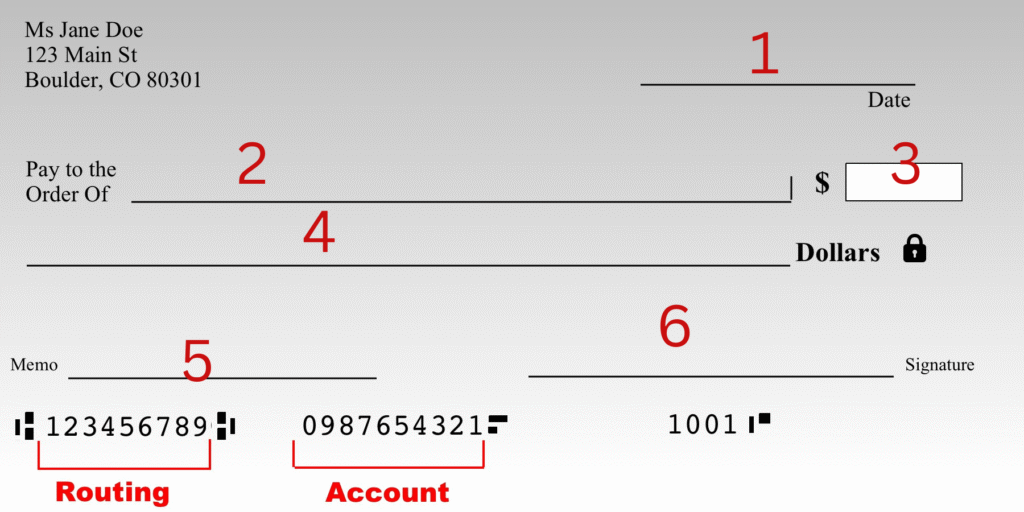 how to write a check(blank)